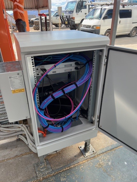 Undocumented cabinet before remediation