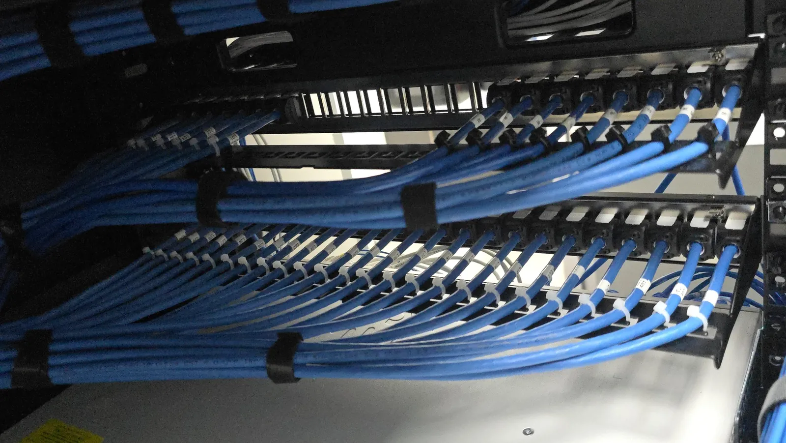 Comms room rack and patch panel build, AAA Communications Sydney